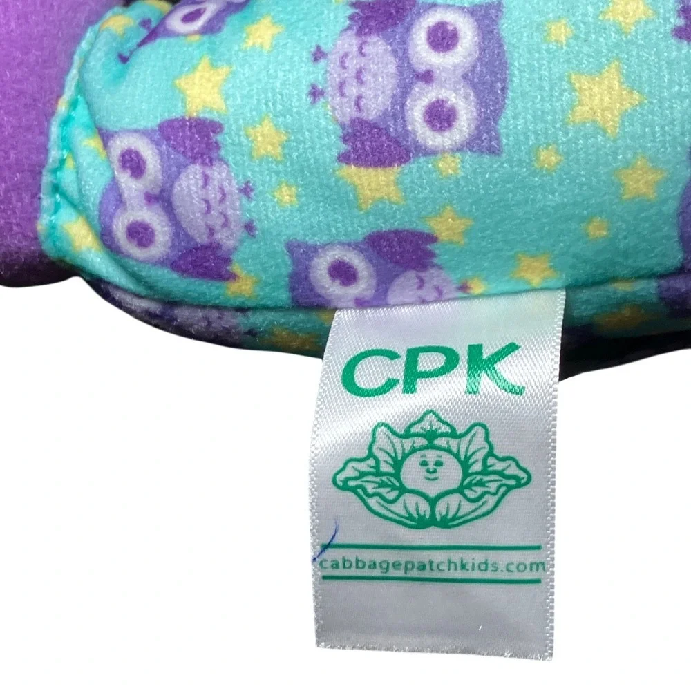 Cabbage Patch Kids Baby Doll Kids 9 inch Purple Owl Sleeper Good Blue Eyes 2015
